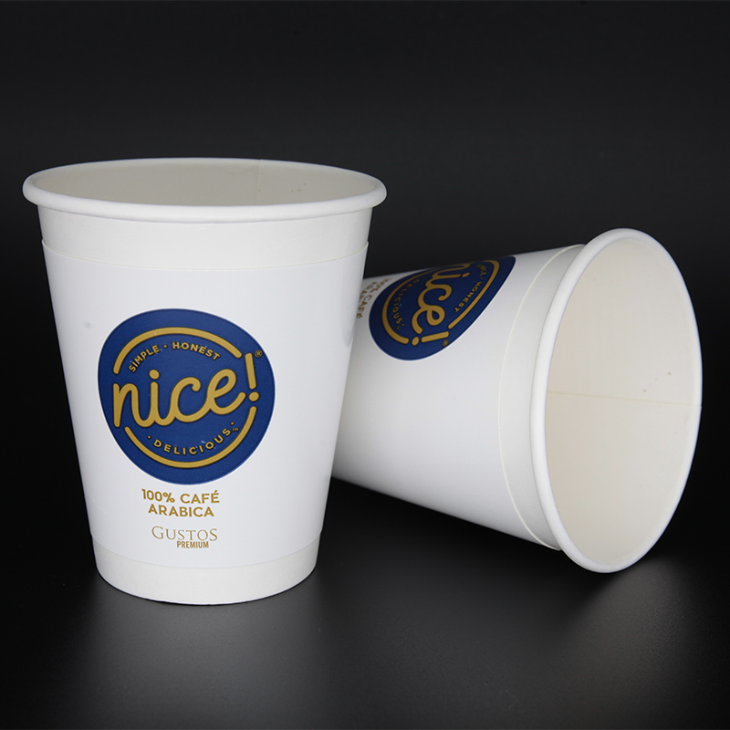 12 \\/ 16oz dubbele hoes isoleert Eco-vriendelijke bekers Papieren warme en koude bekers