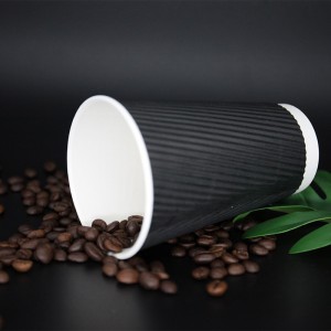 Ripple Wall Paper Cup dubbelwandige papieren koffiekopjes groothandel