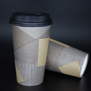 Wegwerp enkelwandige papieren koffiekop